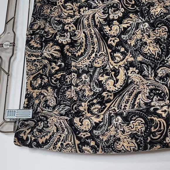 Talbots Petite Black & Tan Filigree Pants - Picture 6 of 10